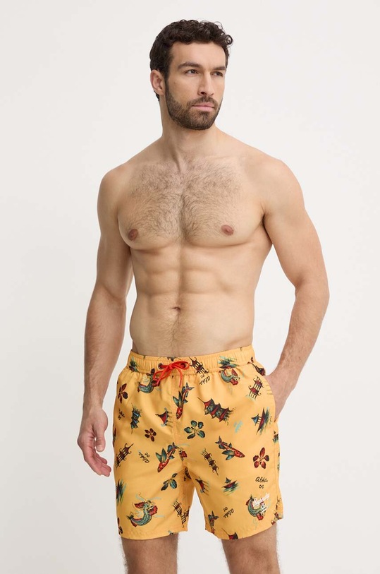 Superdry szorty kąpielowe M3010232A.2BP żółty SS24