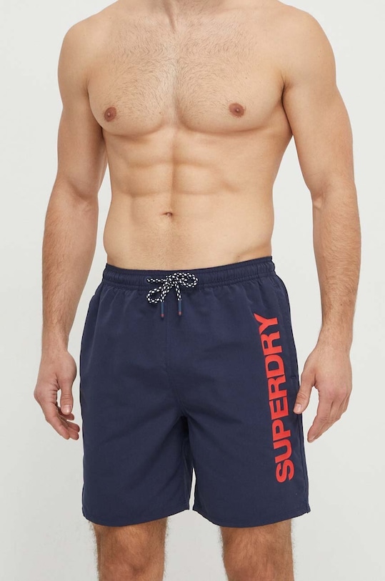 Superdry pantaloni scurti de baie M3010236A.ZRN bleumarin SS24