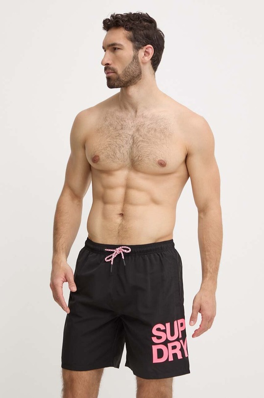 Superdry szorty kąpielowe M3010228A.02A czarny SS24