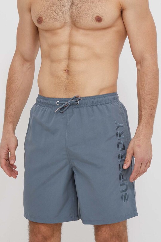 Superdry pantaloni scurti de baie Planet friendly gri M3010227A.2CE