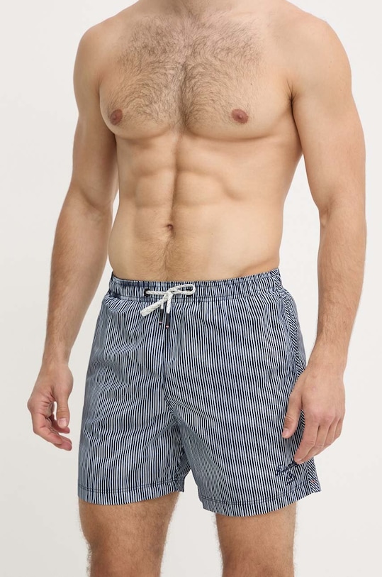 Superdry szorty kąpielowe Planet friendly granatowy M3010231A.2CO