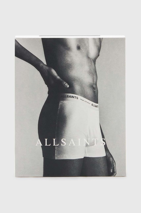 Βαμβακερό μποξεράκι AllSaints UNDERGROUND 3-pack MD141Z λευκό SS24