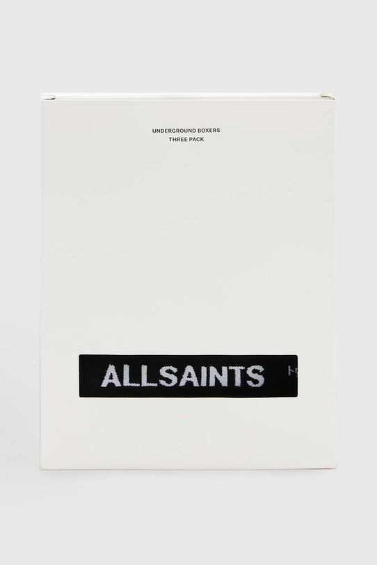 Ρούχα Βαμβακερό μποξεράκι AllSaints UNDERGROUND 3-pack MD141Z λευκό