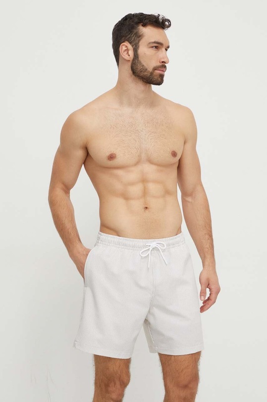Plavkové šortky Abercrombie & Fitch béžová KI133.4049.402