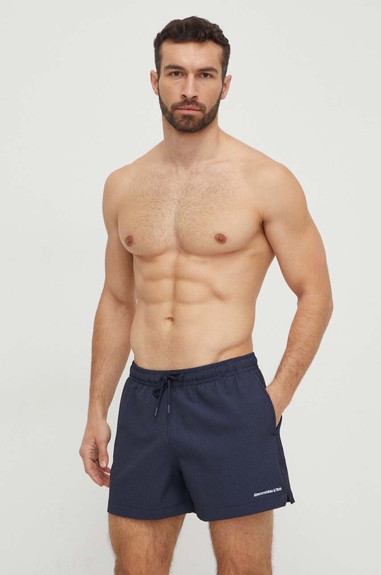 Abercrombie & Fitch szorty kąpielowe granatowy KI133.4066.250