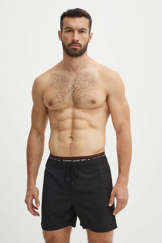 Μαγιό Tommy Jeans Planet friendly μαύρο UM0UM03141