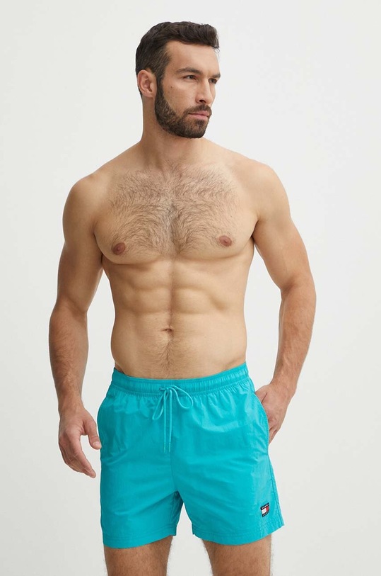 Tommy Jeans szorty kąpielowe UM0UM03147 turkusowy SS24