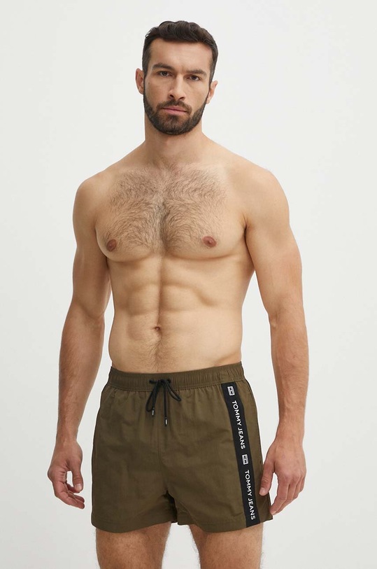 Tommy Jeans szorty kąpielowe Planet friendly zielony UM0UM03144