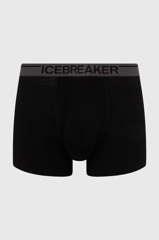Icebreaker bielizna funkcyjna Anatomica Boxers Planet friendly czarny IB1030300101