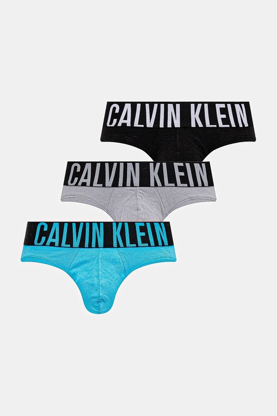 Слипы Calvin Klein Underwear 3 шт трикотаж голубой 000NB3607A
