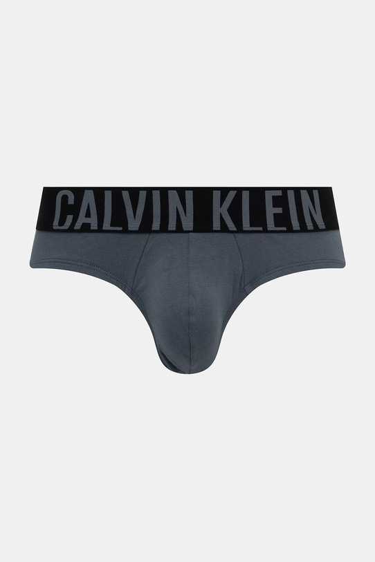 Slipy Calvin Klein Underwear 3-pak sivá 000NB3607A
