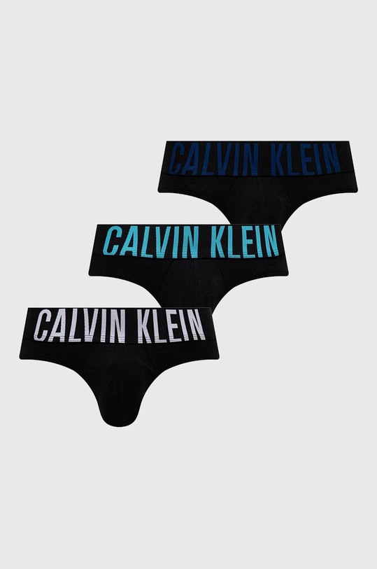Calvin Klein Underwear slipy 3-pack dzianina czarny 000NB3607A