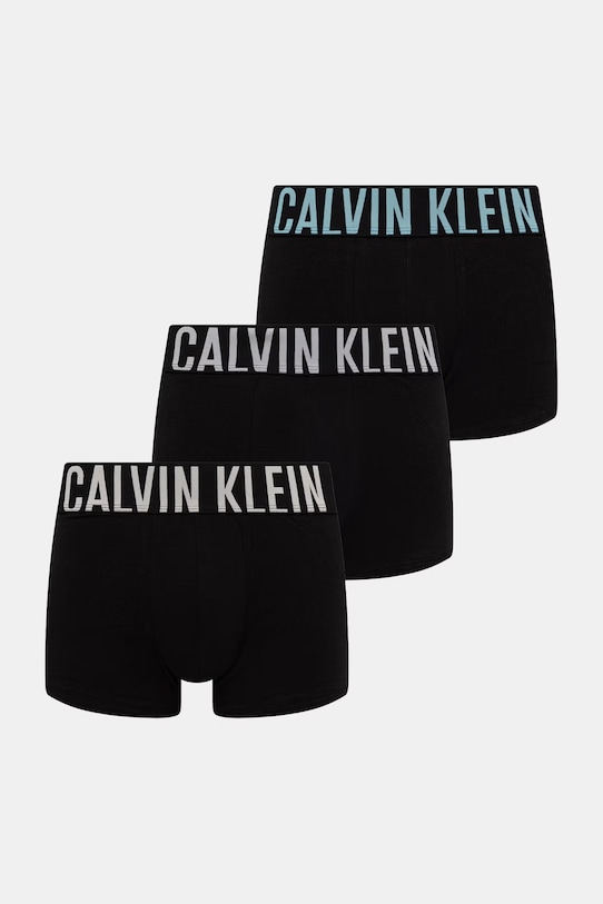 Calvin Klein Underwear boksarice moške bombažne z elastanom paket 3 kosov črna 000NB3608A