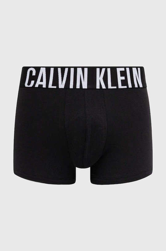 Calvin Klein Underwear боксерки мъжки от памук с еластан 3 броя 000NB3608A черен AA00