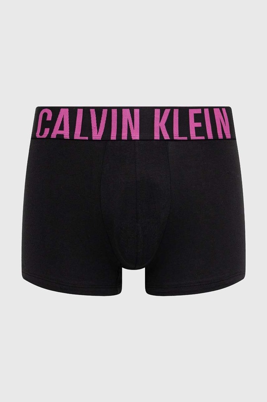Дрехи Calvin Klein Underwear боксерки мъжки от памук с еластан 3 броя 000NB3608A черен