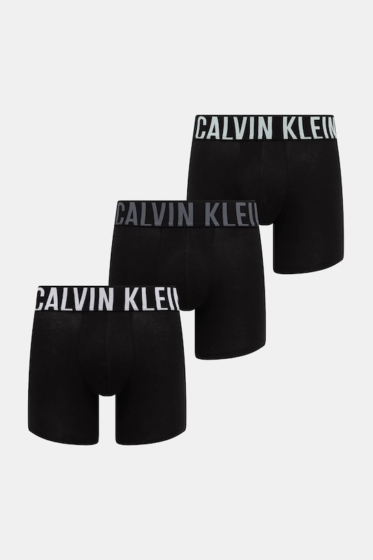 Боксери Calvin Klein Underwear 3-pack трикотаж чорний 000NB3609A