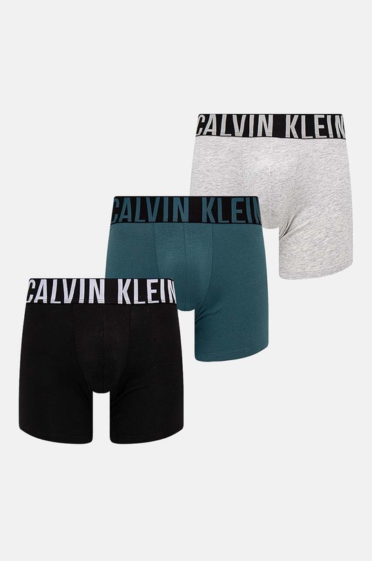 Boxerky Calvin Klein Underwear 3-pack pletenina černá 000NB3609A