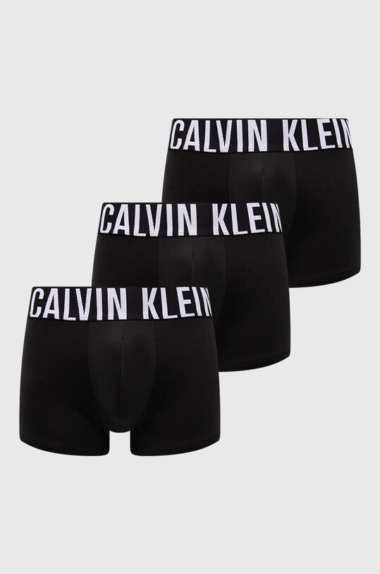 Boxerky Calvin Klein Underwear 3-pak pletenina čierna 000NB3775A