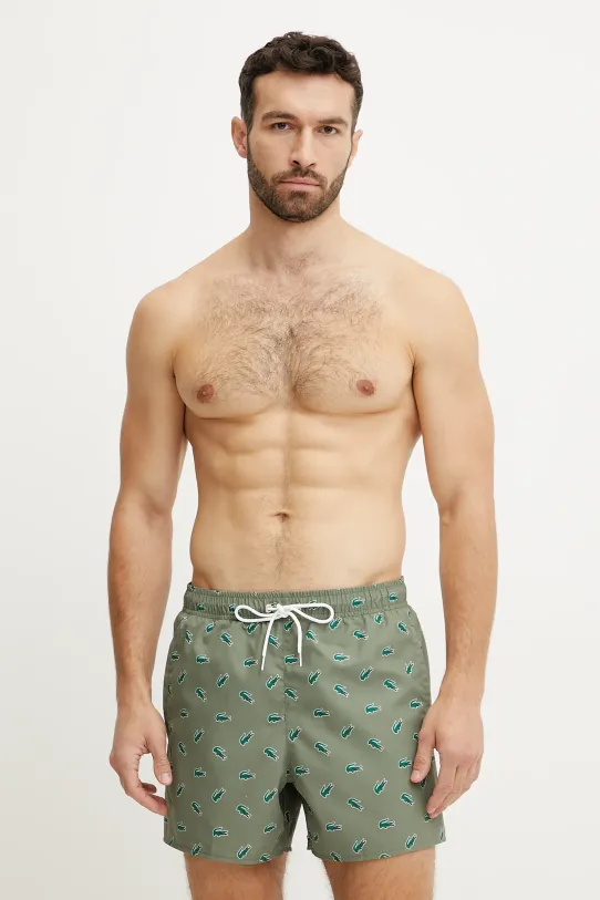 Plavkové šortky Lacoste Planet friendly zelená MH7188