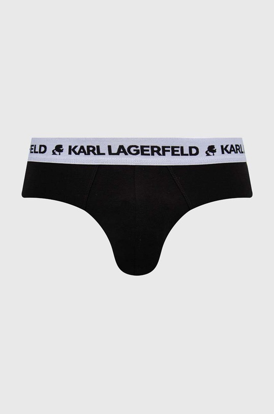 Slipy Karl Lagerfeld 3-pak 235M2110 čierna SS24