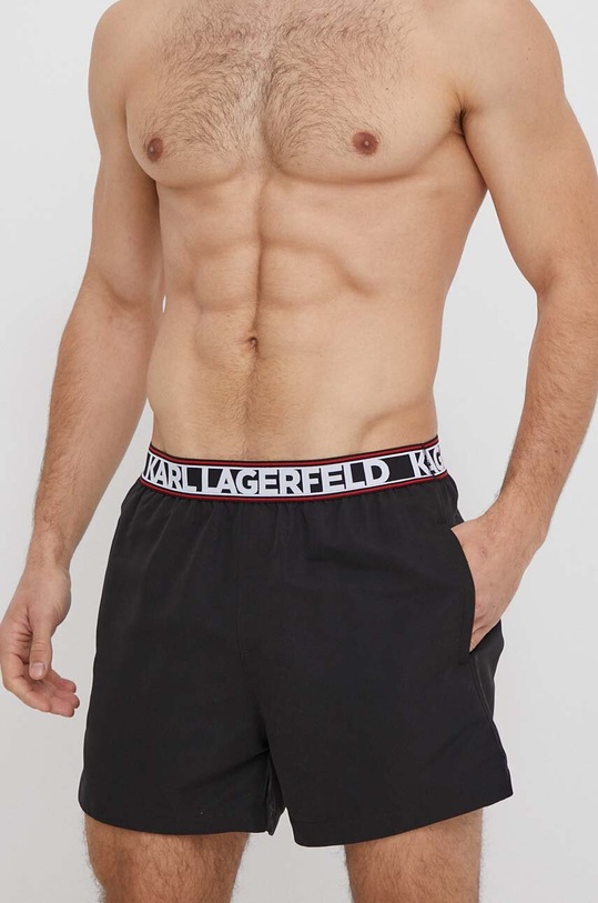 Karl Lagerfeld pantaloni scurti de baie negru 235M2209