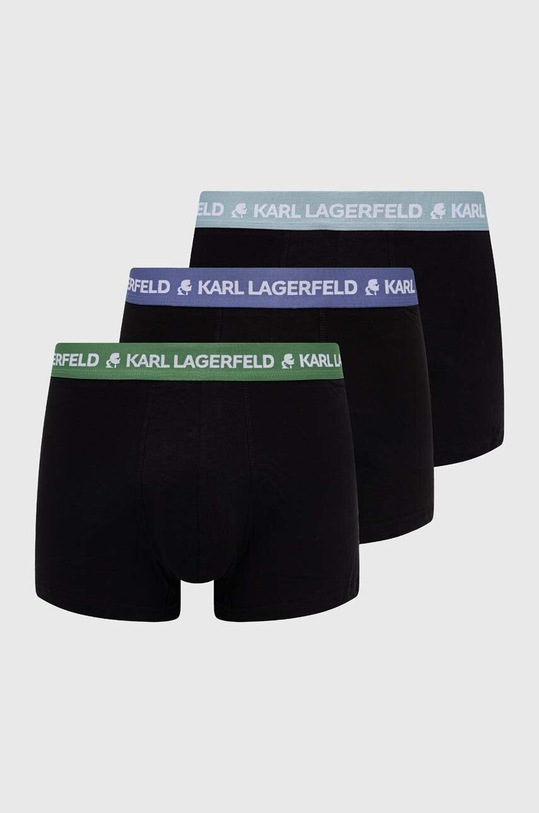 Karl Lagerfeld bokserki 3-pack dzianina czarny 240M2108