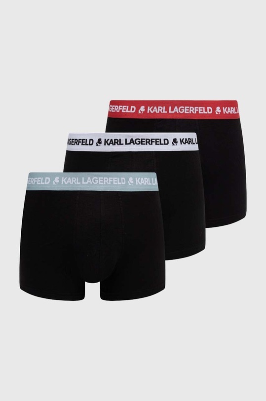 Karl Lagerfeld bokserki 3-pack dzianina czarny 240M2108
