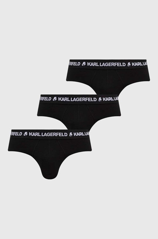 Сліпи Karl Lagerfeld 3-pack меланж чорний 240M2111