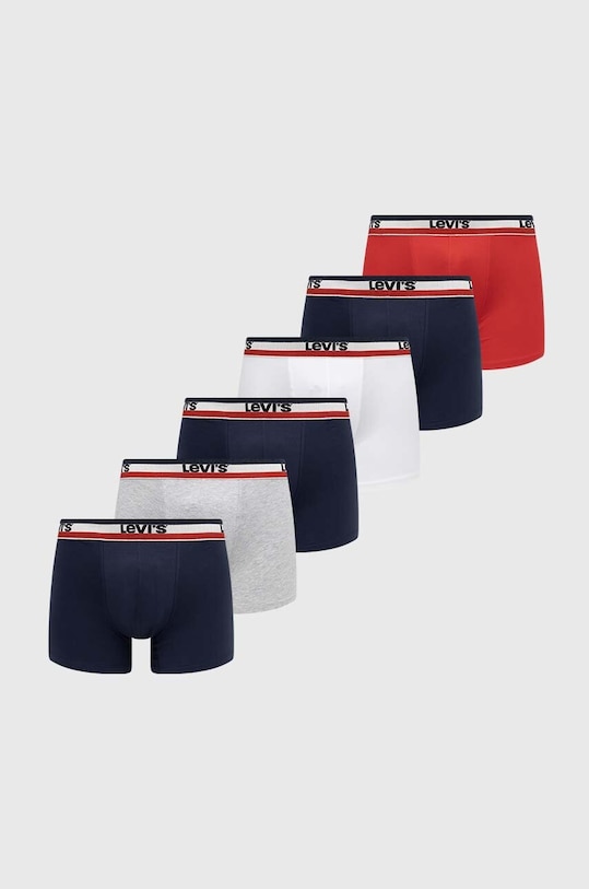 Боксери Levi's 6-pack трикотаж барвистий 37149.0802