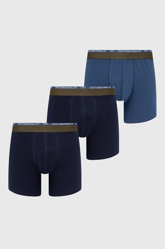 CR7 Cristiano Ronaldo boxer in cotone pacco da 3 maglia blu navy 8100.4900.2753