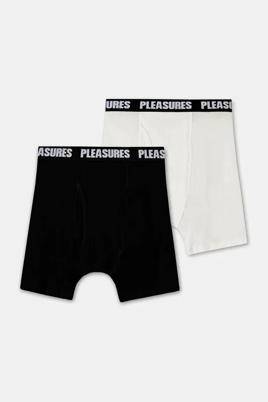 PLEASURES cotton boxer shorts Boxer Briefs cotton black P24SP073.BLACK