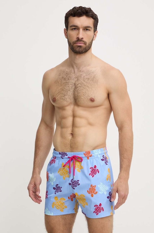 Vilebrequin pantaloni scurti de baie MOORISE Planet friendly albastru MSOAF136