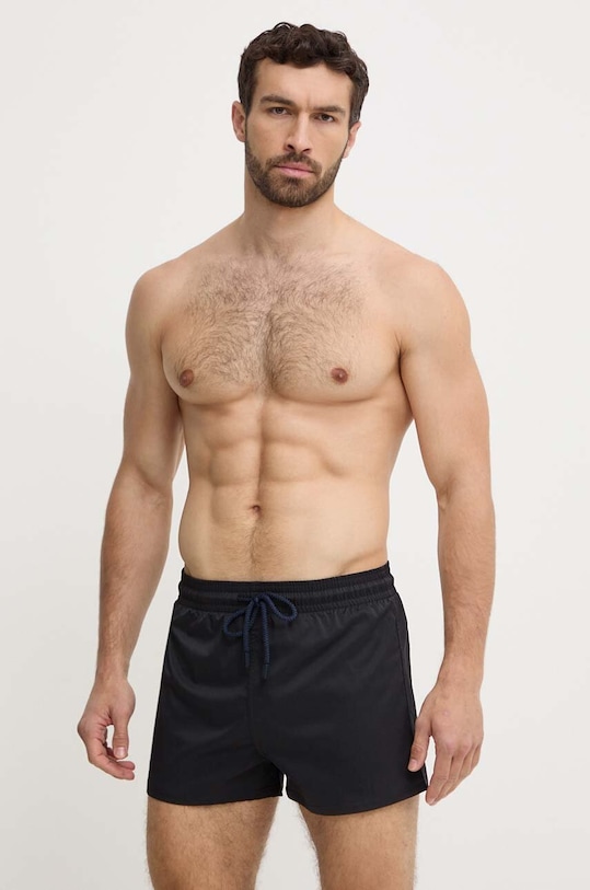 Kratke hlače za kupanje Vilebrequin MAN bez uzorka crna MANH9E00