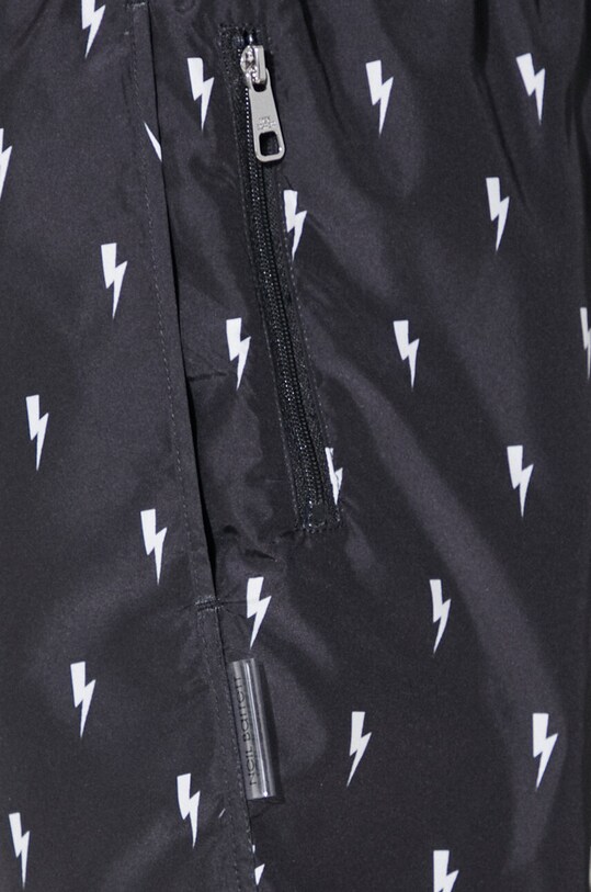 Neil Barrett pantaloni scurti de baie All-Over Micro Bolts MY58026A.Y068.524N negru