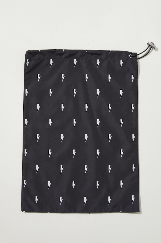 Neil Barrett szorty kąpielowe All-Over Micro Bolts Swim Long Shorts MY58026B.Y068.524N czarny