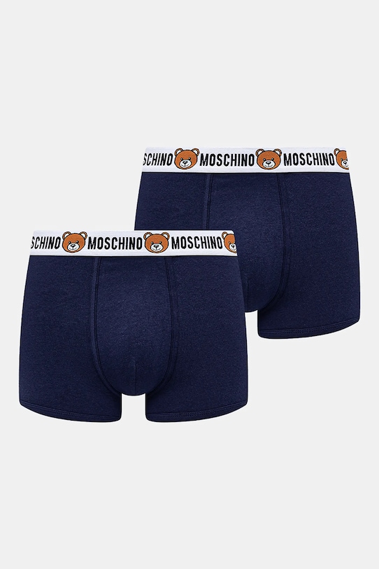 Moschino Underwear bokserki 2-pack drobny wzór granatowy 1387.4402