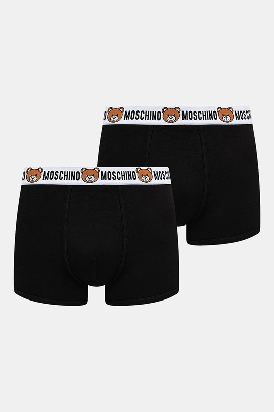 Moschino Underwear boxeri 2-pack melanj negru 1387.4402