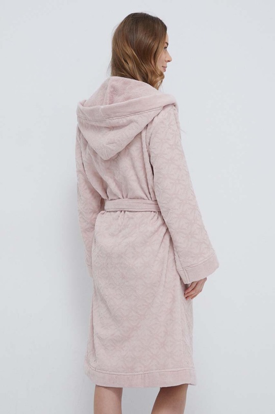 Odzież United Colors of Benetton szlafrok bawełniany 6FH328016 różowy