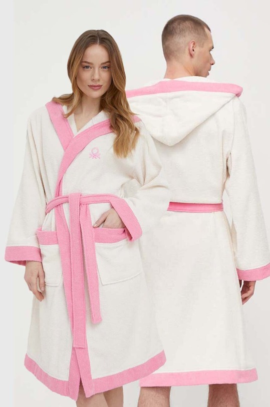 United Colors of Benetton accappatoio semplice beige 6ORG28015