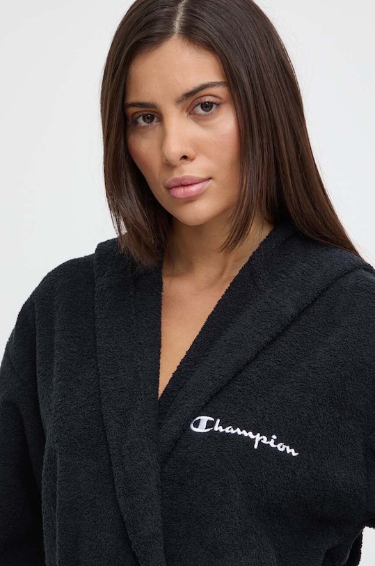 Îmbrăcăminte Champion halat de baie din bumbac 805922 negru
