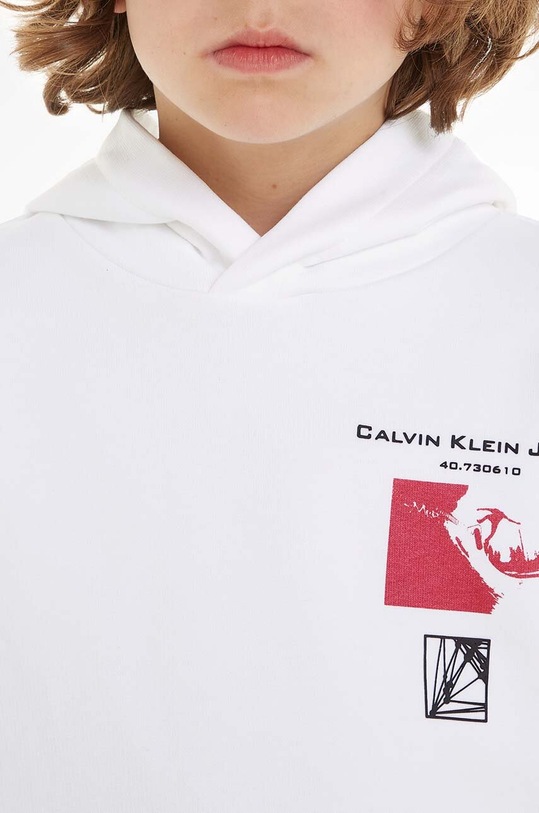 Дитяча кофта Calvin Klein Jeans IB0IB01947.PPYH білий