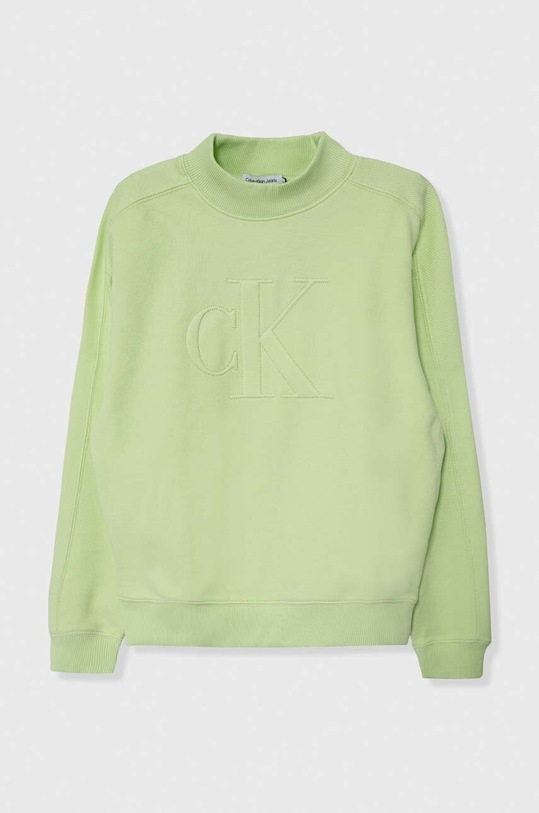 Calvin Klein Jeans bluza dziecięca aplikacja zielony IB0IB01948.128.176.PPYH