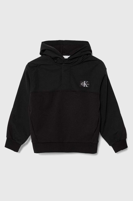 Mikina Calvin Klein Jeans s kapucí černá IB0IB01953.PPYH