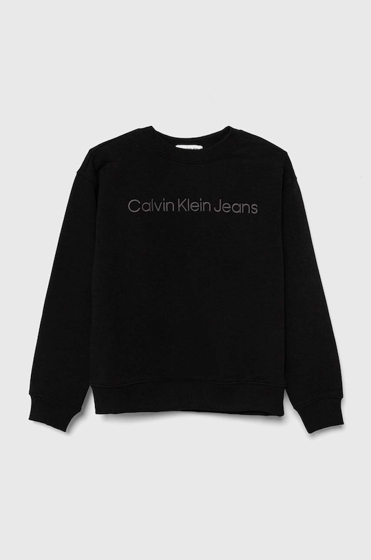 Calvin Klein Jeans bluza dziecięca aplikacja czarny IB0IB01957.128.176.PPYH