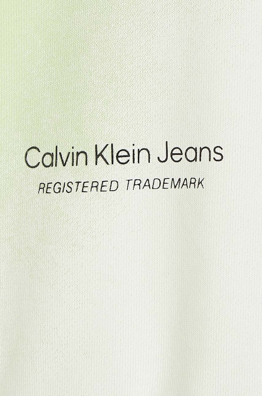 Calvin Klein Jeans bluza bawełniana dziecięca zielony IU0IU00549.128.176.PPYH