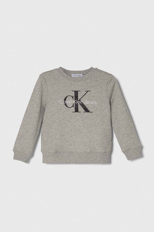 Calvin Klein Jeans bluza bawełniana nadruk szary IU0IU00602.104.116.PPYH
