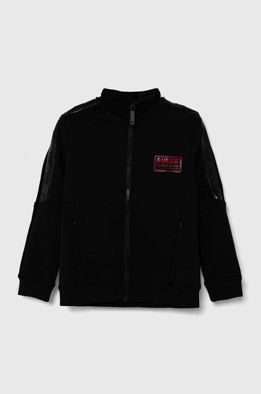 Guess bluza dziecięca aplikacja czarny L4RQ09.KBO62.PPYH