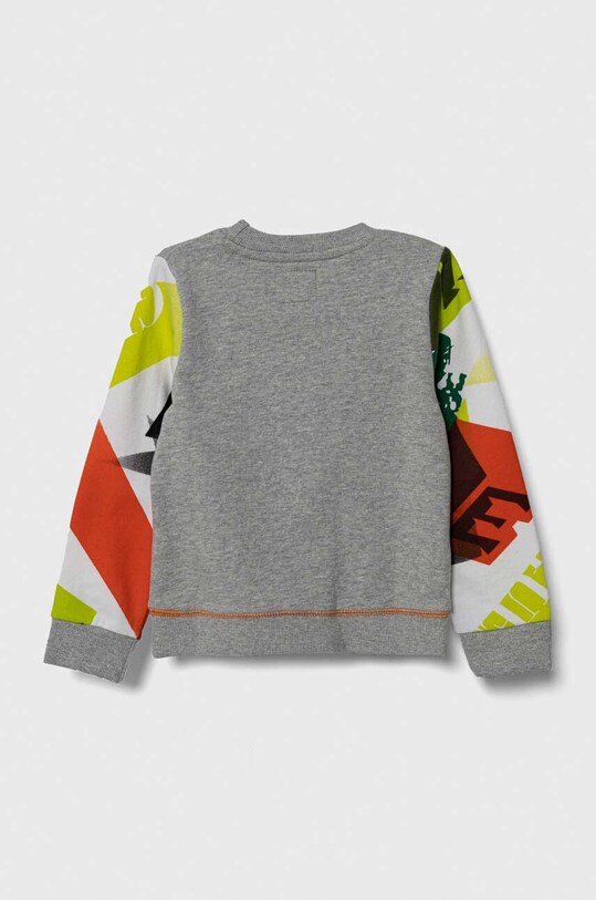 Detská bavlnená mikina Guess N4RQ02.KA6R3.PPYH sivá SS24