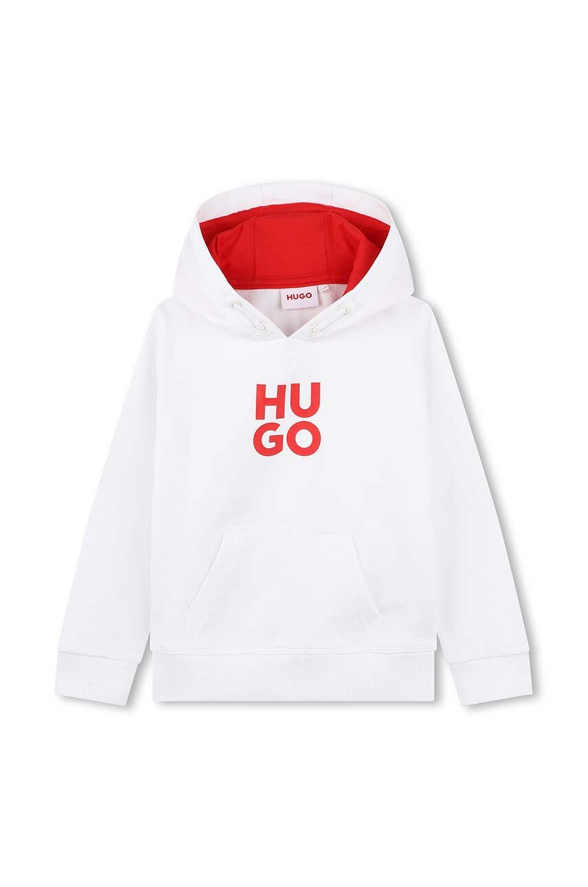 HUGO bluza dziecięca z kapturem biały G00022.114.150