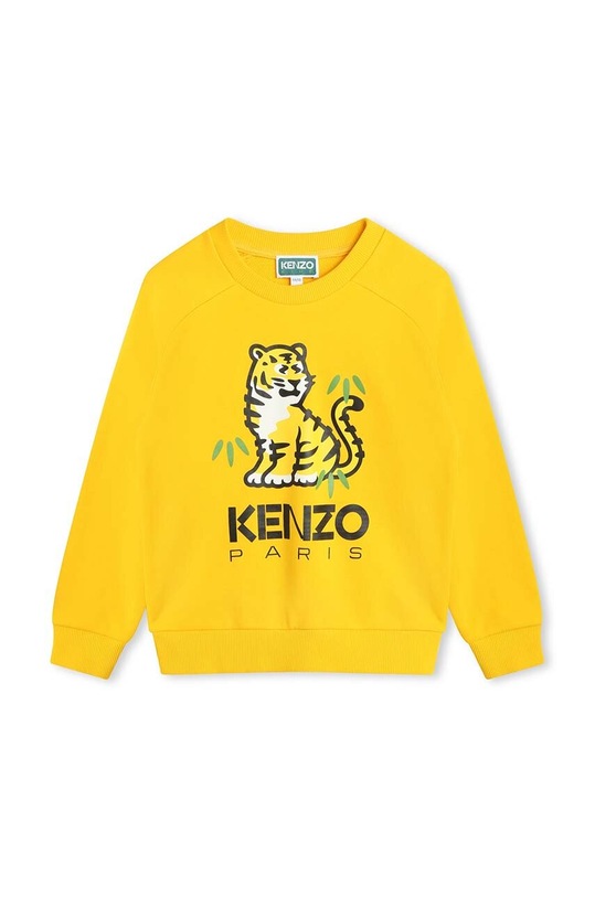 Kenzo Kids bluza bawełniana dziecięca nadruk żółty K60335.